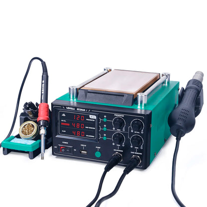 YIHUA 853AAA-I Basic Version 3 in 1 Digital SMD Soldering Desoldering Hot air Gun Preheat BGA Rework Soldering Station