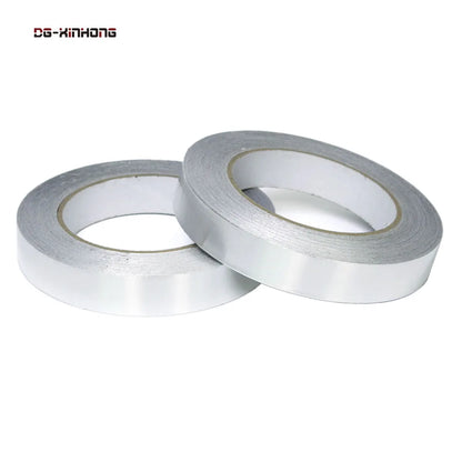 1- High Temperature Heat Resistant Fireproof Single or Double Side Conductive Adhesive Silver Metal Duct HAVC Aluminum Foil Tape