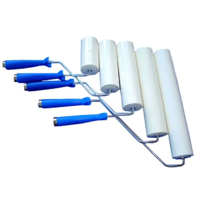 White Blue Industrial Clean Room Disposable Roller PCB Electric Adhesive PE Sticky Wall Floor Lint Removing Dust Cleaning Roller
