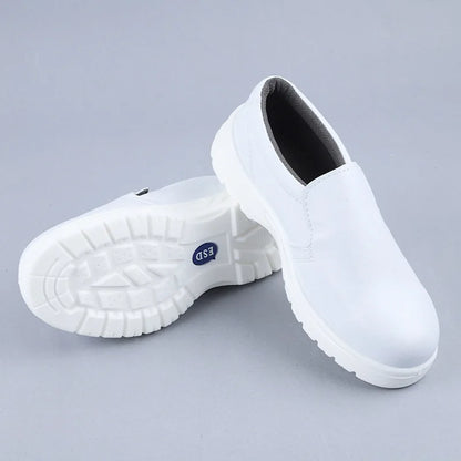 Dustproof Work Shoes Industrial protection Anti-static Esd Safety Shoes  White Safety Shoes