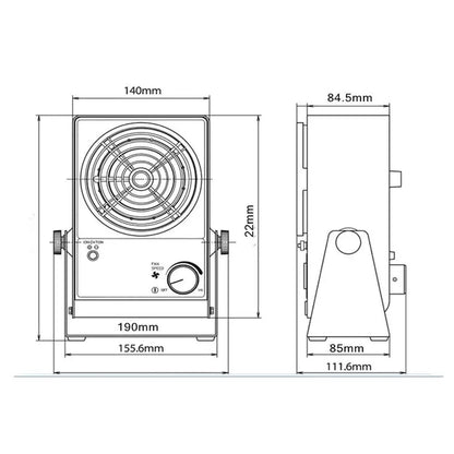 Factory Direct SL-001 Bench Top ESD Antistatic Ionizer Fan Ionizing Air Blower for Wholesales