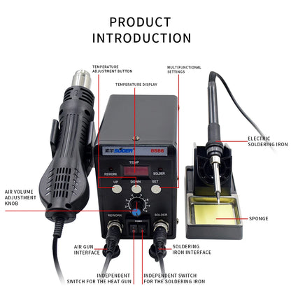 Digital Electric Portable ESD Rework Station Electric Soldering Irons Welding Machine New Model Portable Soldering Station