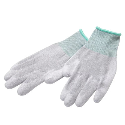 FR0304 ESD Nylon Glove with Carbon Fiber PU Plam Coating Gloves