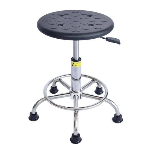 YP-0010 Lab Furniture Revolving PU Foam ESD Chair/Black Adjustable Esd Lab Office Stool/Anti-static Revolving Lab Stools