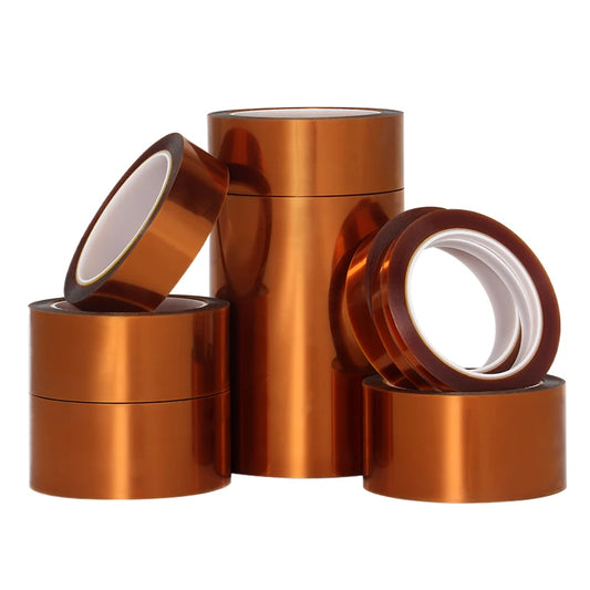 For PCB SMT & Semiconductor | Anti-static PI Tape | 200°C Heat Resistant Amber Tape | UL94V-0 Certified