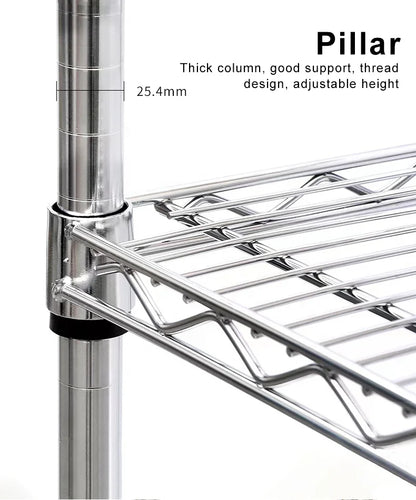 SMT ESD PCB Reel Shelf Chrome Wire Storage Shelving Rack