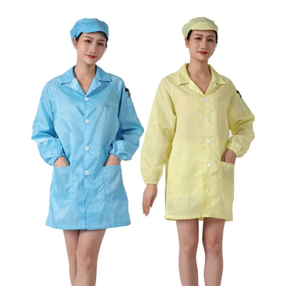 Dust-proof  ESD Clothes Manufacturer Cleanroom Anti-static Lab Coat ESD Smock Clothes for Industry
