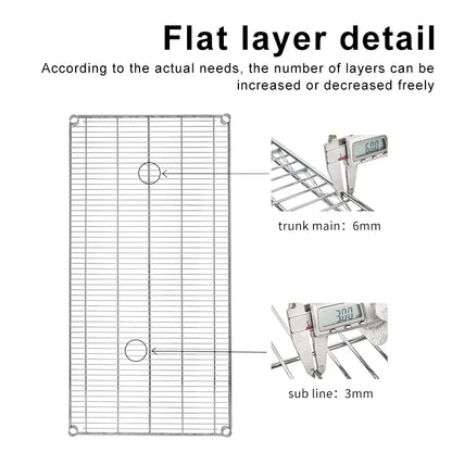 SMT ESD PCB Reel Shelf Chrome Wire Storage Shelving Rack