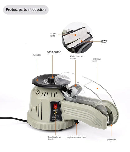 ZCUT-2 Disc Adhesive Paper Machine Rotary Tape Cutting Machine Double Sided High Temperature Adhesive Tape Fully 110V/220V