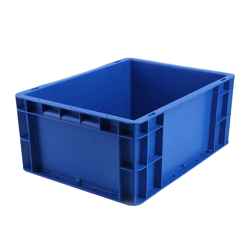 Euro Standard Solid Plastic Container Crate Heavy Loading Stackable Collapsible Auto Industrial Parts Storage Solution EU4628