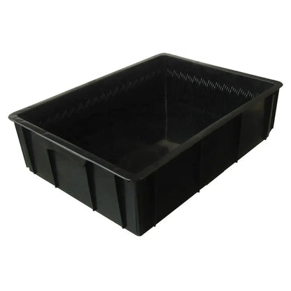 Static Dissipative Storage Plastic Tote Box With Lid European Standard Anti Static Esd Eu Conductive Plastic Box