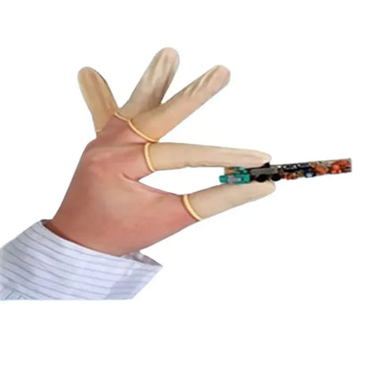 Esd Flexible Finger Sleeve Cot Mini Latex Tools Disposable Antistatic Finger Cot for Electronic Cleaning Workshop
