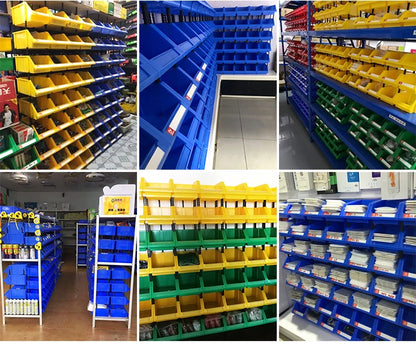 Electronics Tool Box Warehouse Spare Storage Stackable Bins Plastic Parts Bin Shelf