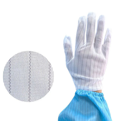 Custom Logo Best Material for Boxes Pu Plam Coatinig Cleanroom Gloves Singapore Esd Dotted Glove