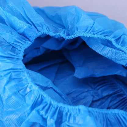 Disposable Consumable Blue Plastic Anti-Dust Overshoes Foot Covers Anti Slip Protective Shoe Covers Waterproof Cpe Shoe Cover