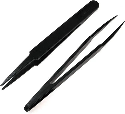 ESD Plastic Anti-static Tweezers Cleanroom Small Tools Workshop Tweezers