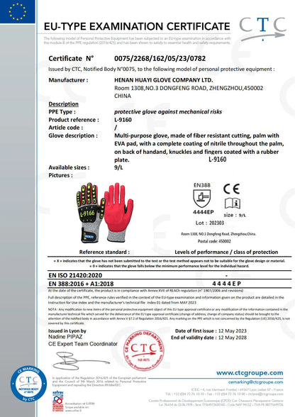 Wholesale Custom TPR Anti-impact Gloves Impact Resistant Cheap Glove Oilfield Protection Guantes De Impacto Working Glove Impact