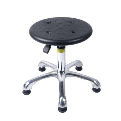 Factory Direct Anti-Static Leather Lift Chair Metal Work Stool with Backrest for Hospital Laboratory Work