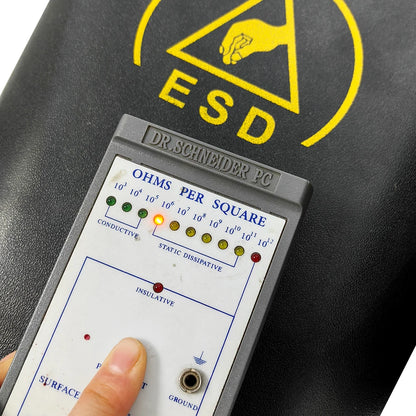 ALLESD Dust-Free Cleanroom Workshop Safety Trash Can Permanent Solution ESD Conductive Black Anti-Static Waste Bin