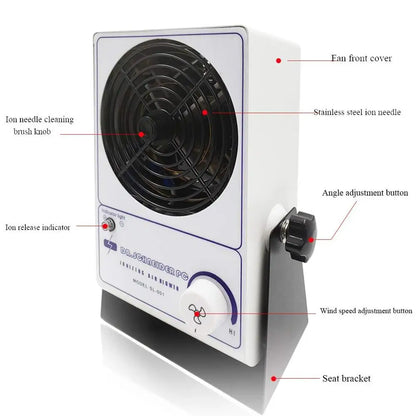 Factory Direct SL-001 Bench Top ESD Antistatic Ionizer Fan Ionizing Air Blower for Wholesales