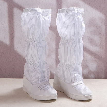SPU PU Leather PVC Sole Outsole Cleanroom Long Workshop Operating Boots Antistatic Rigger Boots Construction Esd Boot