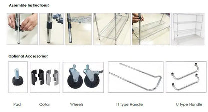 Wire Shelf ESD SMT Storage Cart Anti Static Wire Shelf Trolley for Electronics Industry