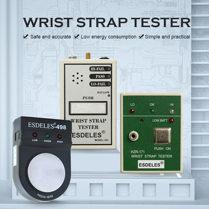 Economic 498 ESD Anti-Static Bracelet Tester for Cleanroom Wrist Straps Safety Products
