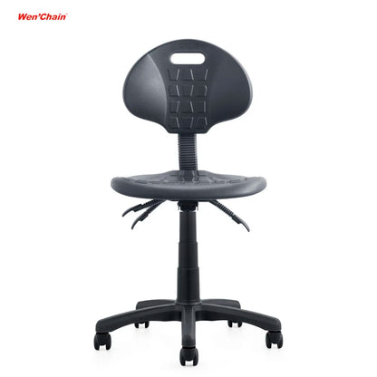 Wenchen Office Furniture Antistatic High ESD Soft PU Lab Foot Ring 2 Lever Mechanism Tilting Work Stool Laboratory Chairs