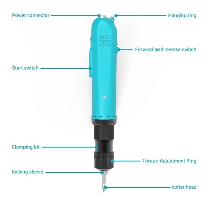 Bakon GH-100 High Torque Industrial Ac Professional Brushless Electrical Screwdriver for Production Line with Long-Term Use