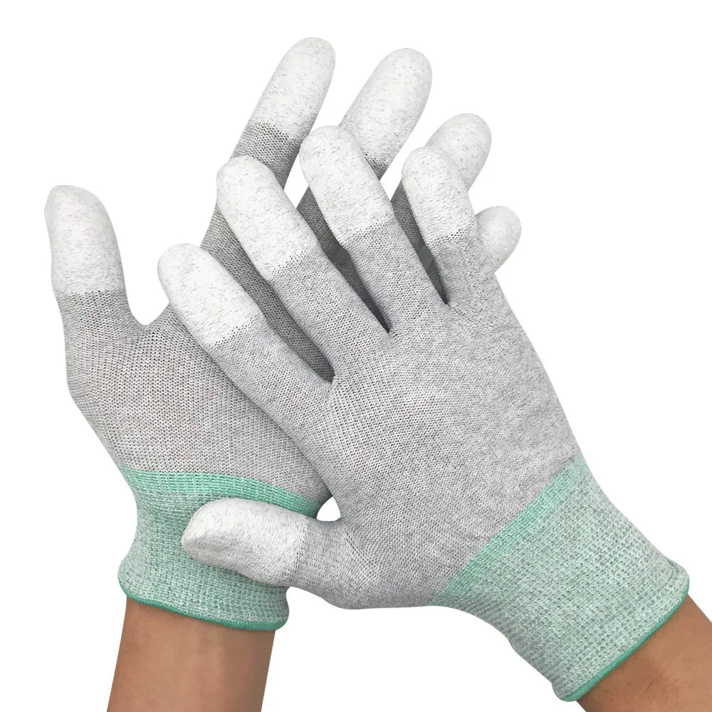 Factory Custom Class 10 Glove Specification Pu Coated Price Cleanroom Material Esd Gloves