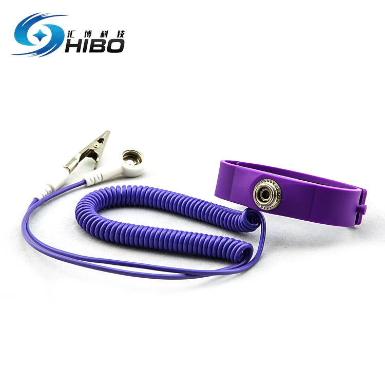 Custom Anti Static Adjustable Wrist Band Anti-static Bracelets Antistatic Grounding Cord ESD Wrist Strap ESD Wrist Wtrap Elastic