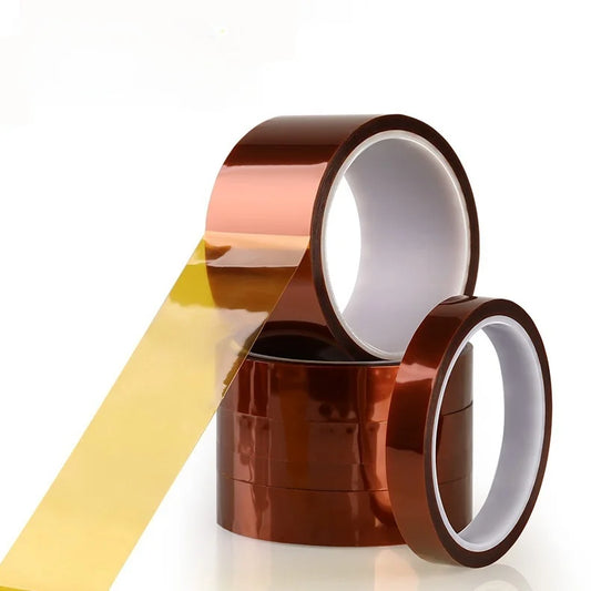 Antistatic 50mm*33m Heat Resistant 280 Soldering 5413 1mil 1/4 Inch 1/2inch 12mm 0.125mm Polyimide PI Film Adhesive Tape