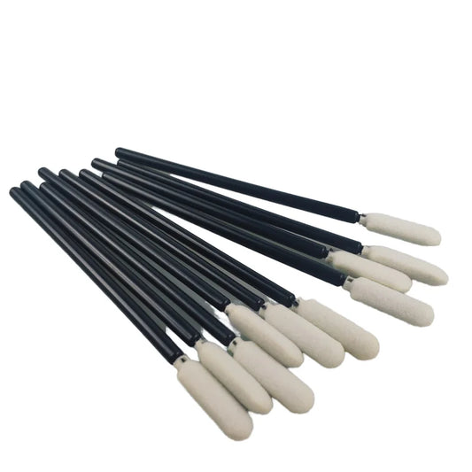68.5mm Black Industrial Foam-ended Sponge Tip Buds Cleanroom Open Cell Foam Swab
