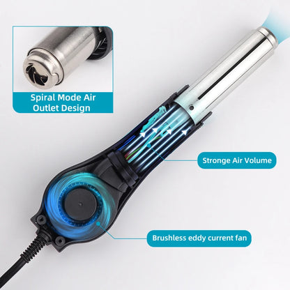 8586D 780W Digital Display  2 in 1 Hot Air Gun ESD Soldering Station Iron for IC SMD Desoldering Rework Station