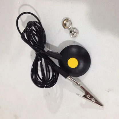 1.8 M 2.4 M Black ESD Mat Grounding Cord With Male Button Antistatic Earth Wire for ESD Mat