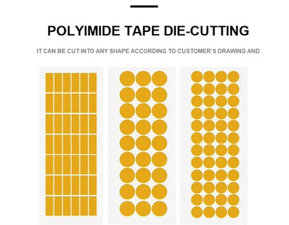0.05mm*20mm*33m Polyimide Tape Insulating Material Anti Static Heat Resistant Electric High Temperature Tape Insulating