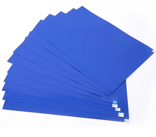 Blue Multi-Layer Peelable 18 X 36 Inch Adhesive Cleanroom Sticky Dust Mat for Shoe