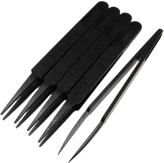 ESD Plastic Anti-static Tweezers Cleanroom Small Tools Workshop Tweezers