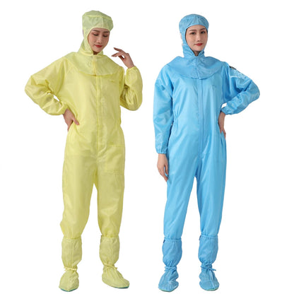 Industrial Washable Esd Clean Room Garment Anti-static Food Factory Work Clothes Jumpsuits Uniform Suit Coverall Without Hood