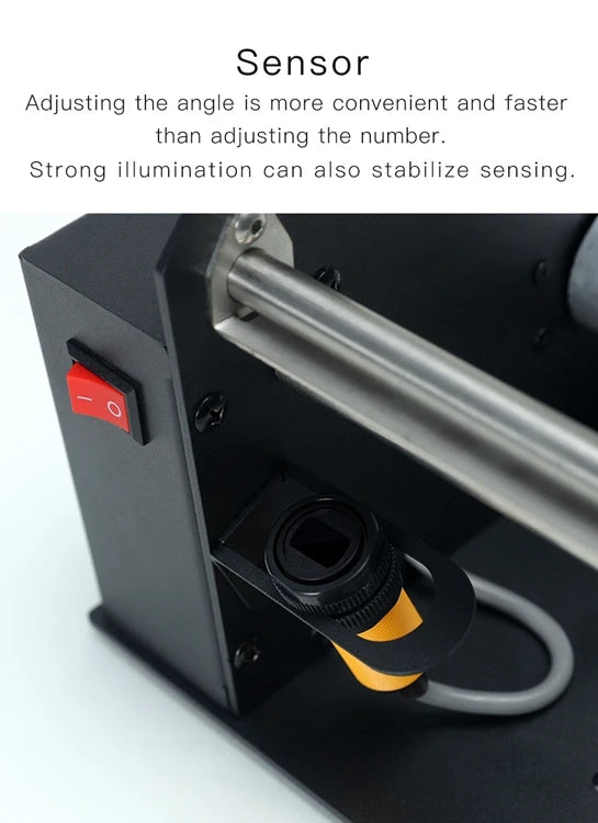 FYJ D58 Automatic Label Dispenser Machine Desktop Sticker Dispenser Shipping Labels Roll Dispenser Peel Off Labels Machine