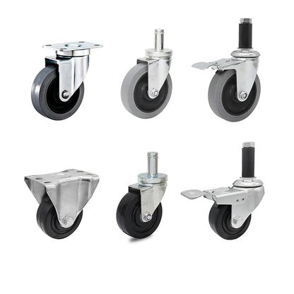 DLPO ESD Antistatic Trolley Chair Wheels Steel Wire Shelving Castors Industry Esd Conductive Anti Static Caster Wheel