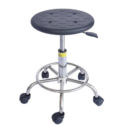 YP-0010 Lab Furniture Revolving PU Foam ESD Chair/Black Adjustable Esd Lab Office Stool/Anti-static Revolving Lab Stools