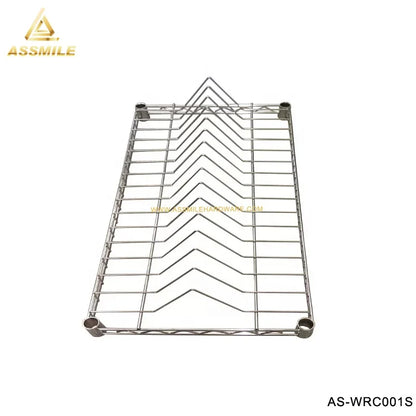 ASSMILE 5 Layers ESD SMT Reel Rack Holder Rolling Storage Cart Chrome Steel Wire Shelf With Wheels Workshop Transfer Trolley