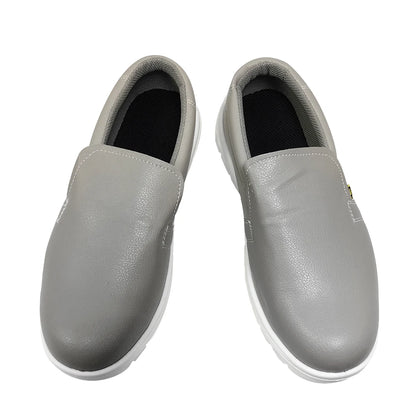 Cleanroom Grey ESD Antistatic Anti Slip Comfortable Steel Toe Safety Shoes