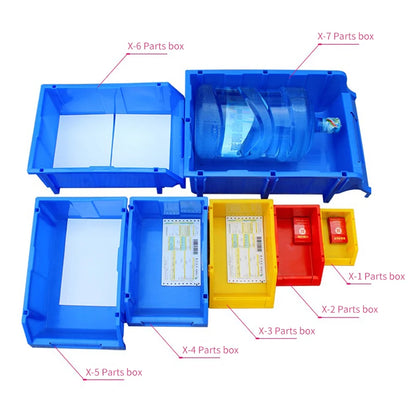 Wholesale Stackable Plastic Crate for Hardware Spare Parts Display Workshop Storage Use