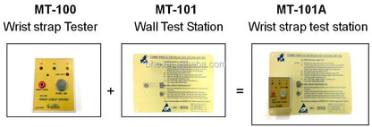 MT-301 Combo Tester for ESD Wrist Strap and Foot Ware test Station Human Body Static Tester Antistatic Cheker Tool