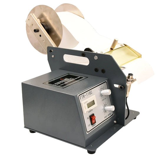 FTR-118C Automatic Label Dispenser with Counter,Photoelectric Sensor/Fiber Optic Sensor, Adjustable  Length Speed