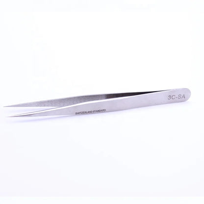 ESD Metal Tweezers with Changeable Head/tweezers Stainless Steel Professional/tweezers Tools
