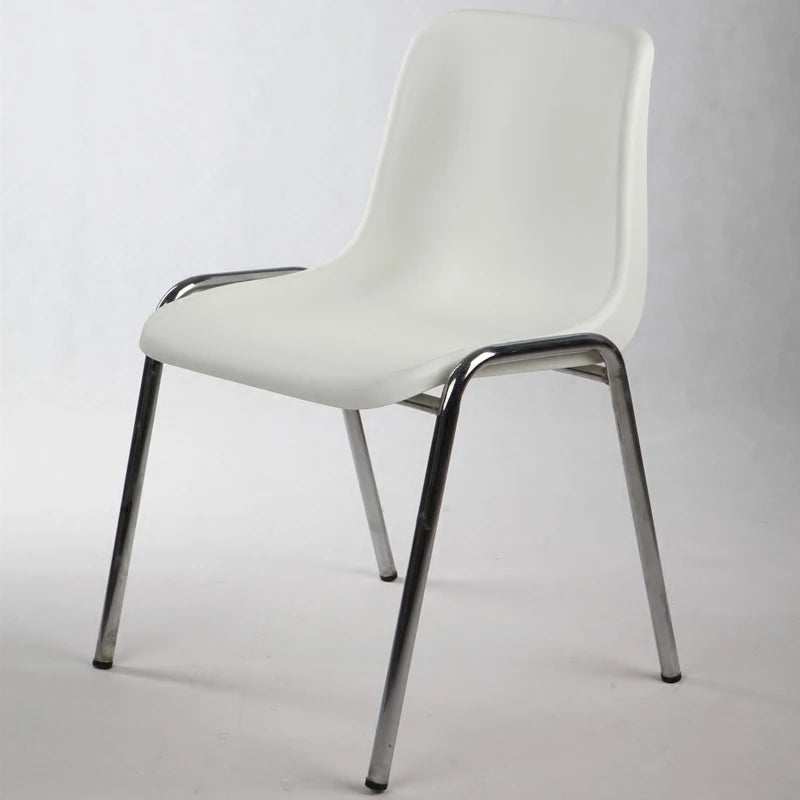 Anti-static Plastic Seat Metal Leg Dining Chair Wholesale High Quality Cheap Custom Stackable Fast Food Restaurant for Sale