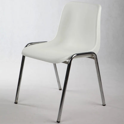 Anti-static Plastic Seat Metal Leg Dining Chair Wholesale High Quality Cheap Custom Stackable Fast Food Restaurant for Sale